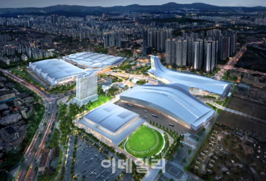 3전시장이 완공된 이후 킨텍스 일대.(조감도=고양특례시 제공)