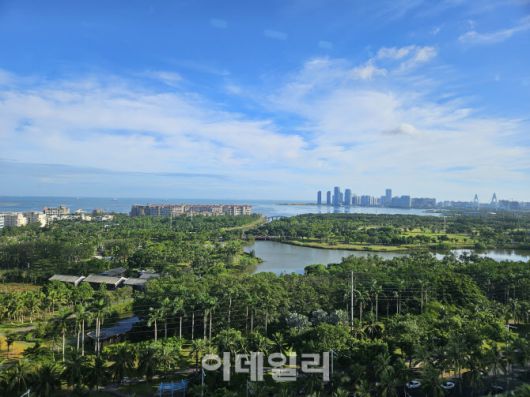 중국 하이난성의 성도인 하이커우 일대 전경. (사진=이데일리 이명철 특파원)