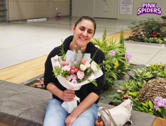 인천공항을 통해 입국한 미들블로커 아닐리스 피치. 사진=흥국생명