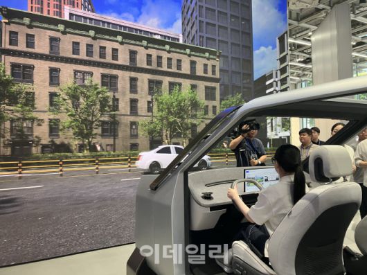 현대차·기아 ‘UX 스튜디오 서울’의 UX 테스트 존 (사진=정병묵 기자)