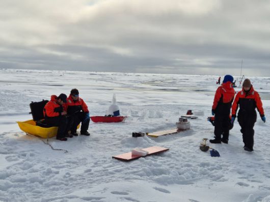 2024년 ‘아라온호’의 북극항해 해빙 캠프 (사진=해양수산부)