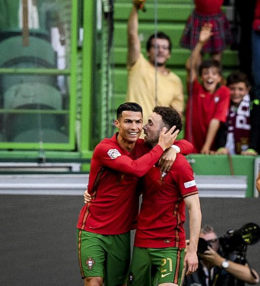 크리스티아누 호날두와 디오구 조타. 사진=AFPBB NEWS