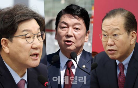 왼쪽부터 권성동 전 국민의힘 원내대표, 안철수 의원, 권영세 전 비상대책위원장 (사진 = 노진환 방인권 기자)