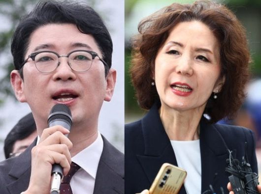 주진우 국민의힘 의원(왼쪽), 이진숙 사회부총리 겸 교육부 장관.(사진=뉴스1, 연합뉴스)