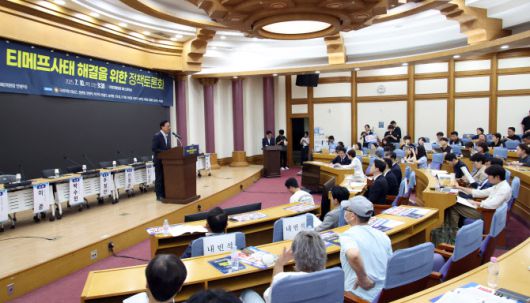 김남근 더불어민주당 의원이 10일 서울 여의도 국회 의원회관에서 열린 ‘티메프사태 해결을 위한 정책토론회’에서 발언을 하고 있다. (사진=뉴시스)