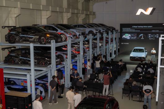 아이오닉6N 미디어 갤러리 행사가 열린 ‘N아카이브’ 내부 전경. (사진=현대차)