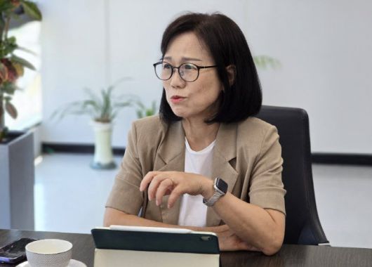 김혜애 경기환경에너지진흥원장이 14일 원장실에서 인터뷰를 하고 있다. (사진=진흥원 제공)