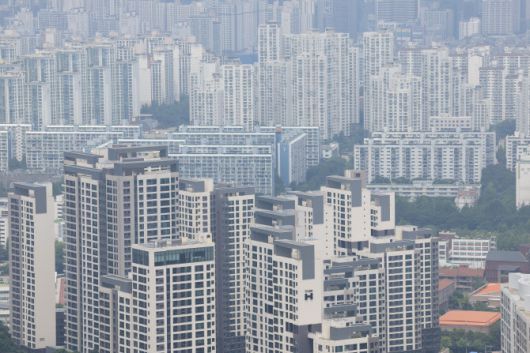 서울 강남구 대모산에서 바라본 강남의 모습. (사진=이데일리 방인권 기자)