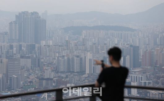 서울 남산에서 바라본 서울 아파트의 모습. (사진=노진환 기자)