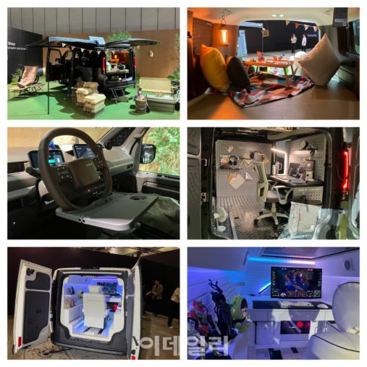 ‘더 기아 PV5’의 다양한 콘셉트 활용 예(사진=정병묵 기자)