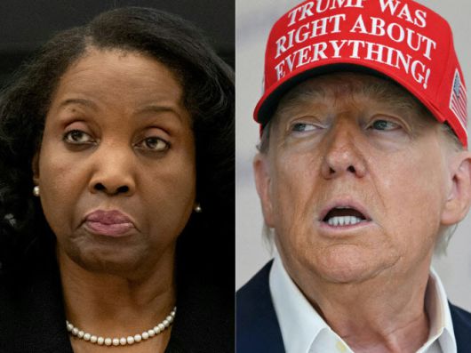 도널드 트럼프 미국 대통령(왼쪽)과 리사 쿡 연방준비제도 이사(사진=AFP)