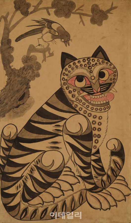 ‘피카소 호랑이’로 불리는 19세기 ‘호작도’. (사진=리움미술관)