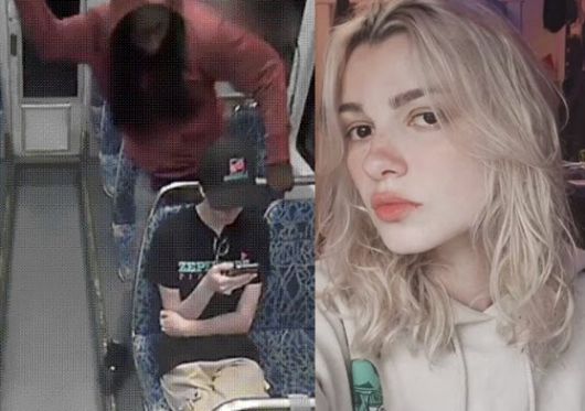 전철에서 피살당한 우크라이나 난민 이리나 자루츠카(오른쪽).사진=엑스(X구 트위터)