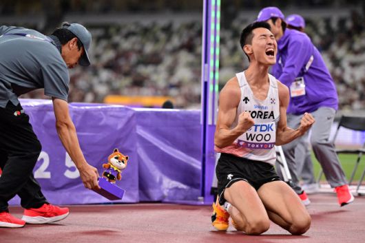 우상혁(용인시청). 사진=AFPBB NEWS