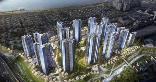 서울 서초구 ‘래미안 트리니원’ 조감도.(사진=삼성물산)