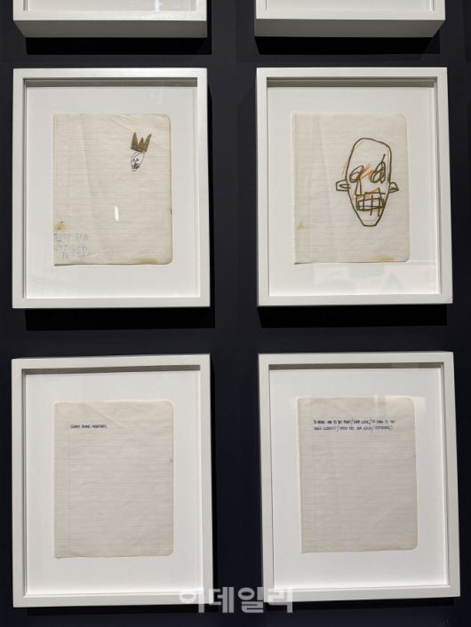 장 미셸 바스키아의 노트북. (사진=장병호 기자)