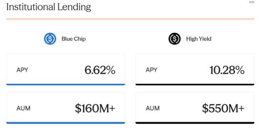 메이플 파이낸스의 기관 대상 대출 (자료=메이플 파이낸스)