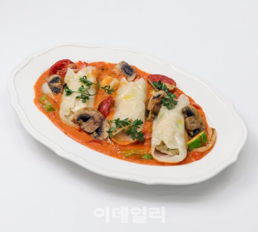 로제크림 통새우만두 라비올리