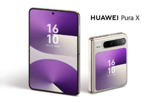 화웨이(Huawei)가 지난 3월 20일 선보인 폴더블폰 ‘푸라 X(Pura X)’. 자체 운영체제 하모니OS 5(HarmonyOS 5)를 탑재하며, 구글 안드로이드(Android)와 완전히 결별하는 신호탄을 쏘아 올렸다.독특한 폼팩터와 강화된 인공지능(AI) 기능을 갖추고 있다.