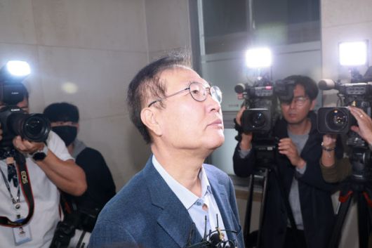 박성재 전 법무부 장관이 24일 서울 서초구 이명현 순직해병 특별검사팀에 피의자 신분으로 출석하고 있다. (사진=연합뉴스)