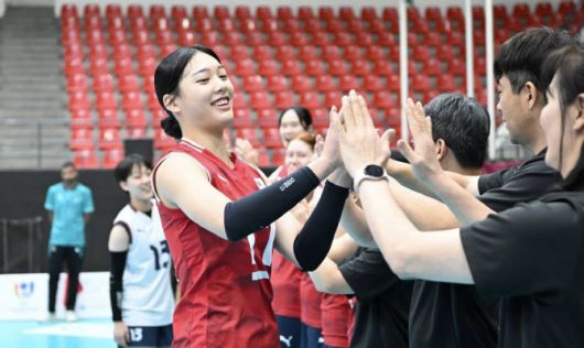 16세 이하(U-16) 한국 여자배구 대표팀 주장 손서연(경해여중). 사진=아시아배구연맹 페이스북 캡처