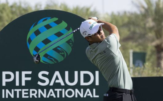 문도엽이 PIF 사우디 인터내셔널 2라운드에서 경기하고 있다. (사진=Asian Tour)