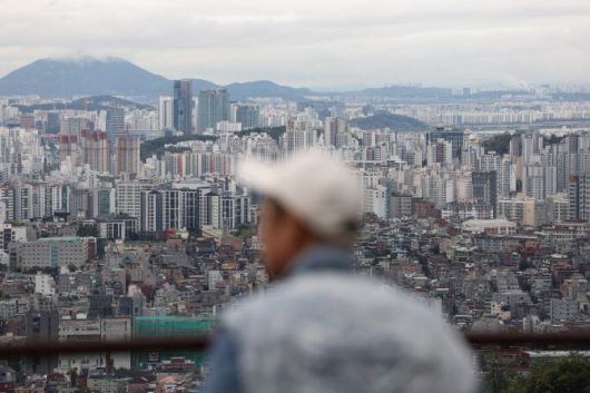 서울 남산에서 바라본 아파트 전경. (사진=이데일리 이영훈 기자)
