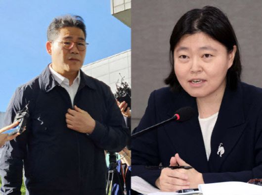 백해룡 경정(왼쪽)과 임은정 서울동부지검장. (사진=연합뉴스)