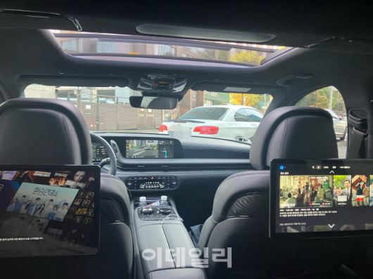 제네시스 G90 롱휠베이스 블랙(사진=정병묵 기자)