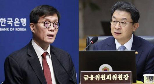 이창용 한국은행 총재와 이억원 금융위원회 위원장 모습. (사진=한국은행, 연합뉴스)