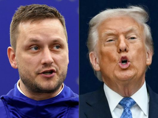 옌스-프레데리크 닐센(왼쪽) 그린란드 총리와 도널드 트럼프 미국 대통령 (사진=AFP)