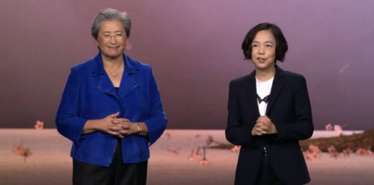 AMD 리사 수 박사(왼쪽)와 ‘AI 대모’ 페이페이리. 사진=최은수 대표