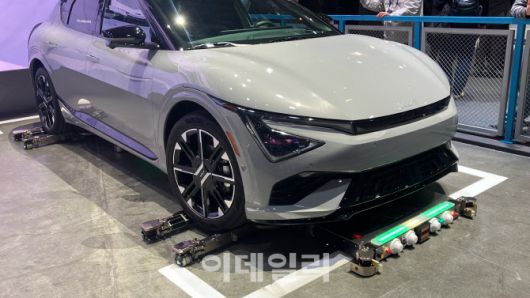 현대위아 주차로봇 (사진=정병묵 기자)