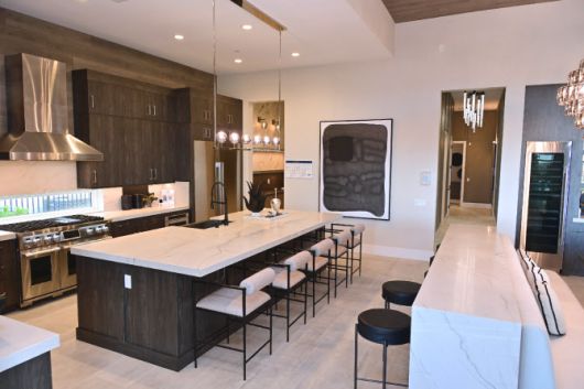 미국 라스베이거스의 고급 주거 단지 ‘스프링 밸리’에 위치한 LG전자 초프리미엄 빌트인 가전 브랜드 ‘SKS’의 또 다른 모델하우스 내부 전경.(사진=LG전자)