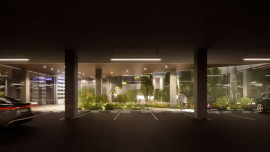 포스코이앤씨 ‘더샵 바이오필릭’ 지하주차장.(사진=포스코이앤씨)