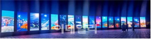 경북문화관광공사가 추진중인 LED미디어월 모습.(사진=경북문화관광공사 제공)