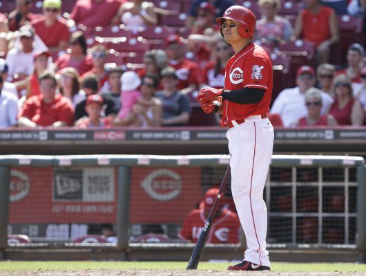 2013시즌 신시내티 레즈에서 뛴 추신수. / 조선일보DB