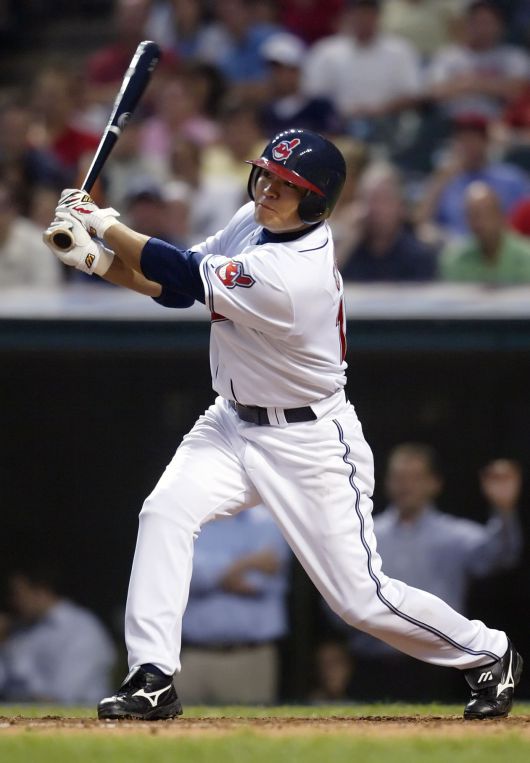 2006시즌 클리블랜드 인디언스에서 뛰던 추신수. 그는 인디언스로 이적하면서 풀타임 메이저리거로 발돋움한다. / 조선일보DB