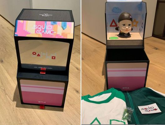 이병헌이 넷플릭스 오리지널 드라마 '오징어 게임' 굿즈 사진을 소셜미디어에 올렸다./이병헌 인스타그램