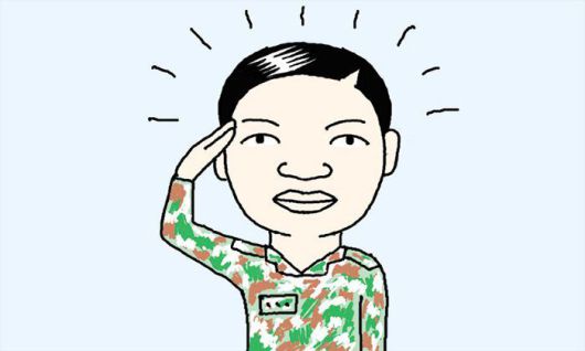 만물상 삽입 일러스트 / 군인 두발 규정