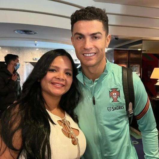 베네수엘라 인플루언서 조르길라야(왼쪽)와 크리스티아누 호날두 /더선