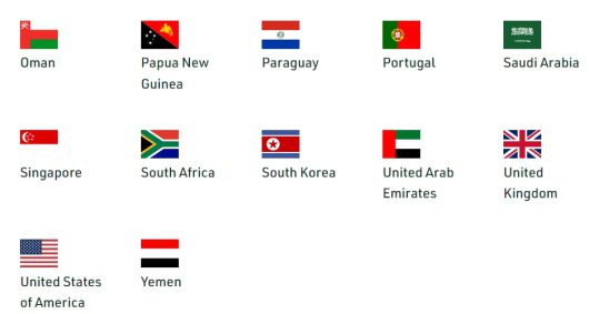 제28차 유엔기후변화협약(UNFCCC) 당사국 총회(COP28) 홈페이지에 한국 국기로 태극기 대신 북한 인공기가 걸려 있는 모습./COP28