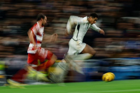그라나다전에서 질풍 드리블을 하는 벨링엄. / AFP 연합뉴스