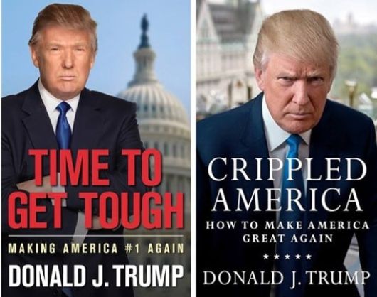 도널드 트럼프 미국 대통령이 동맹국들에 대한 미국의 입장과 외교정책 방향 등을 밝힌 책. 2011년(왼쪽), 2015년에 각각 출간됐다./Amazon