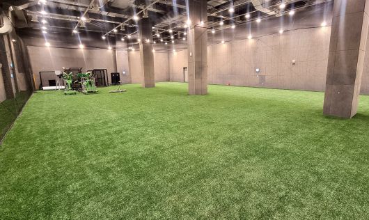 대전한화생명 볼파크 실내연습장. /신현종 기자