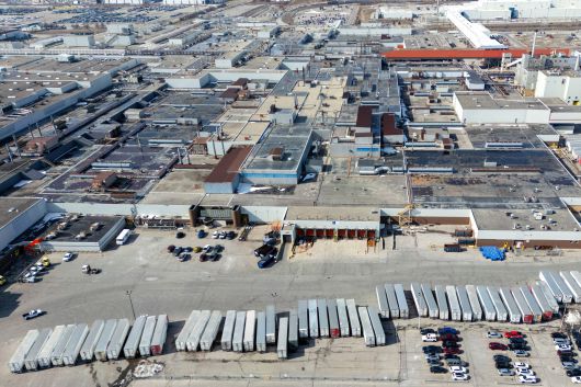 3월 14일 캐나다 온타리오주 오샤와에 있는 GM 오샤와 조립 공장 전경./로이터 연합뉴스