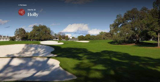 마스터스의 마지막 18번 홀(파4). /마스터스