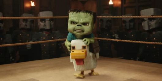 게임 속 희귀 캐릭터인 ‘치킨 조키’는 영화에도 등장하며 열풍을 일으켰다. /워너브러더스 코리아