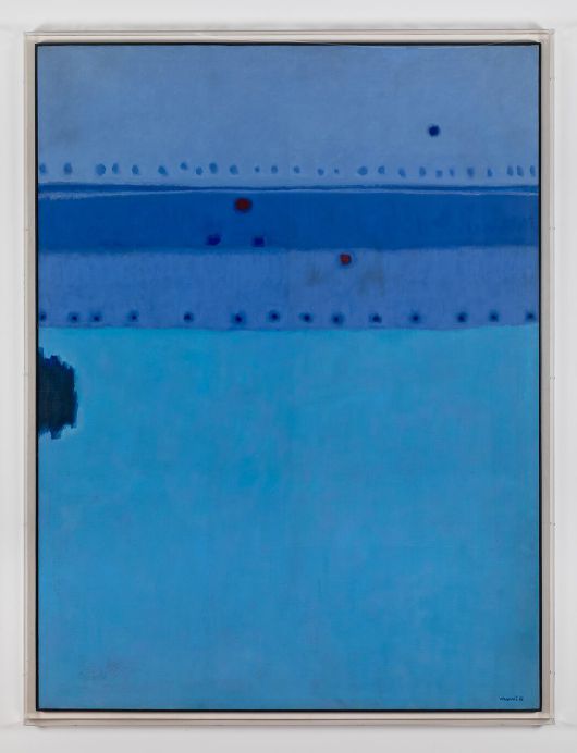 김환기, 'Echo-9'. 1965, 캔버스에 유채, 210x160cm (1965 상파울루 비엔날레 출품작). /가나아트