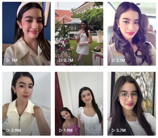 캄보디아 제나 노로돔 공주 /틱톡